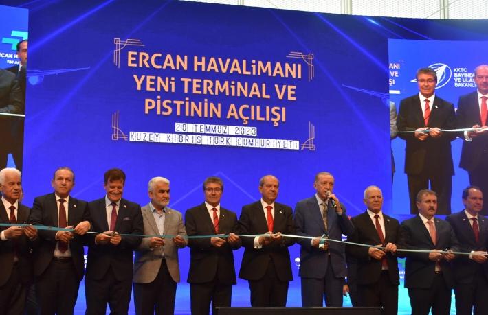 Yeni Ercan Havalimanı, Kıbrıs Barış Harekatı'nın yıl dönümünde açıldı