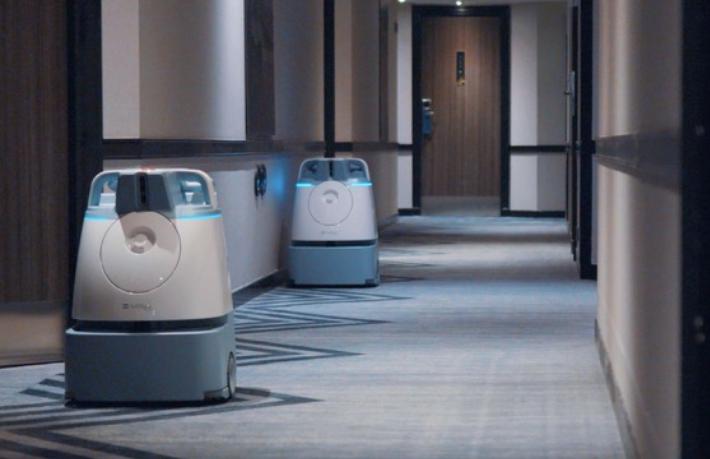 Bu otelin kat hizmetleri robotlara emanet