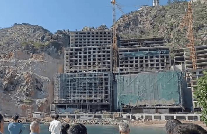 Sinpaş'ın Kızılbük'teki otel inşaatını Marmaris Belediyesi durdurdu