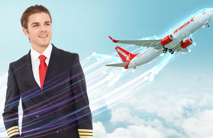 Corendon Airlines’ın pilot yetiştirme programına 500 kaptan pilot adayı başvurdu