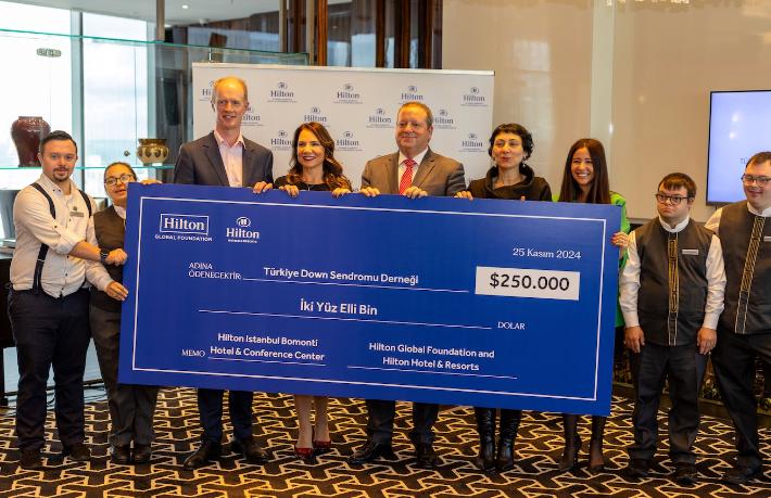 Hilton’dan 250 bin dolarlık hibe desteği