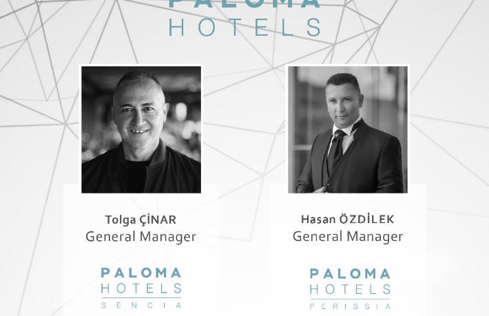 Paloma Hotels'te iki üst düzey atama