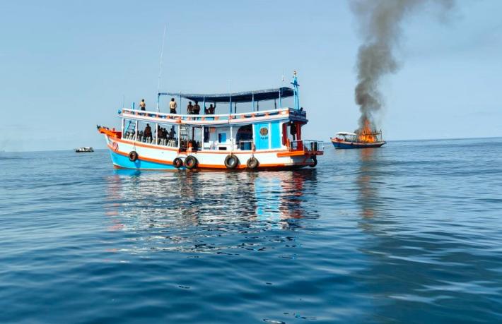 Dalış teknesi yandı: İngiliz turist hayatını kaybetti