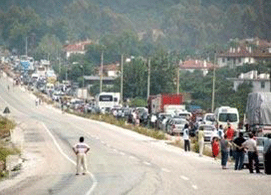 Marmaris'te duble yol şoku...