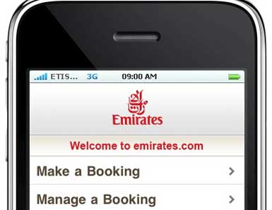 Emirates.com, artık cep telefonunda...