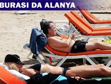 Alanya'da plaj keyfi...