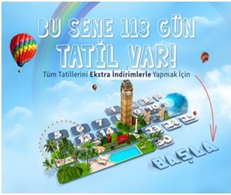 Setur ile 113 günlük tatil planı